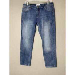 DUER DU/ER Jeans Mens 30x28 (25) Blue Performance Denim Whiskers Straight Fit